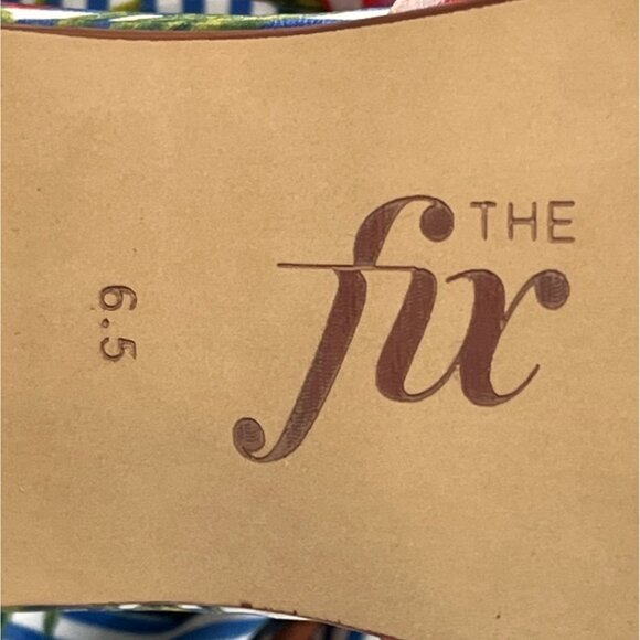 The Fix Women's Blue And Green Floral Naomi Sandals Sz 6.5M - NWB - Picture 10 of 11